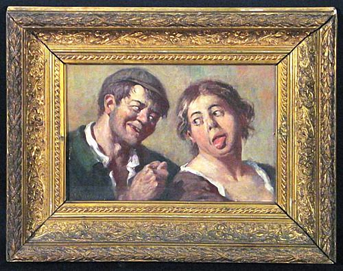 Laughing Couple by Fritz Quidenus